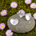 Ohrringe 925 Sterling Silber Herz Zirkonia